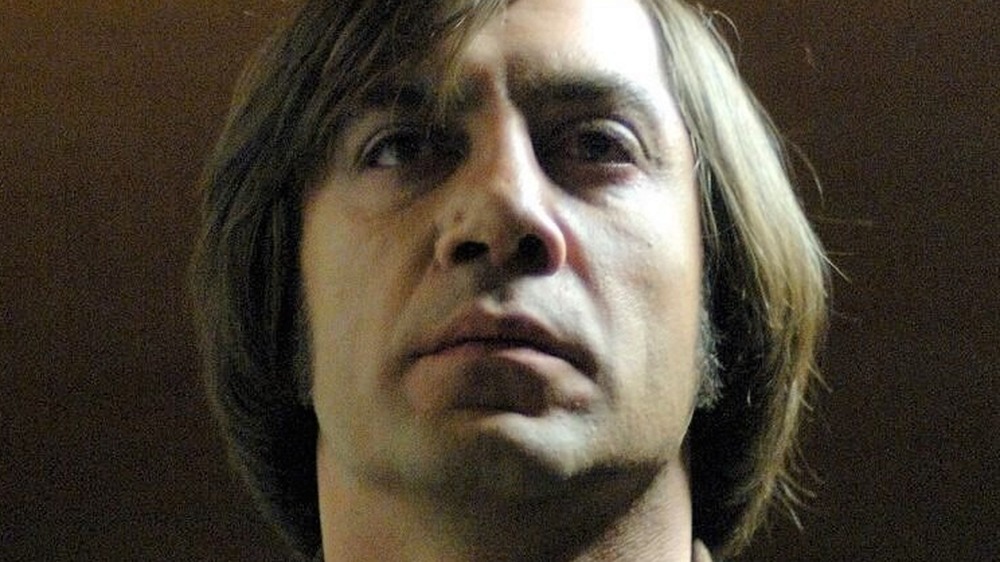 Anton Chigurh looking evil