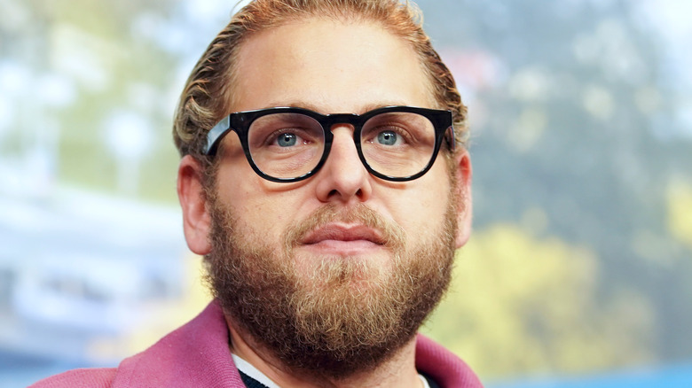 Jonah Hill wearing black glasses