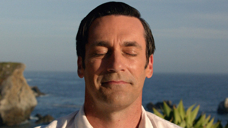 Jon Hamm eyes closed