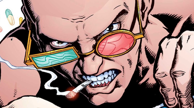 Spider Jerusalem looks sinister