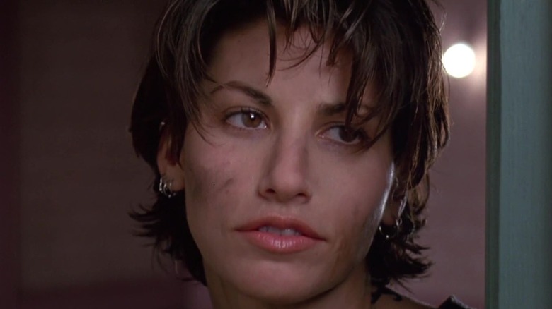 Gina Gershon cocks head