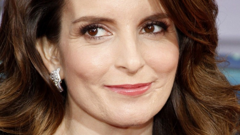 Tina Fey smiling on red carpet