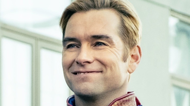 Homelander smirking