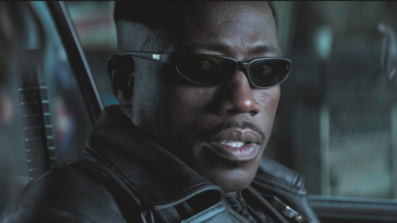 Blade's Wesley Snipes smirking