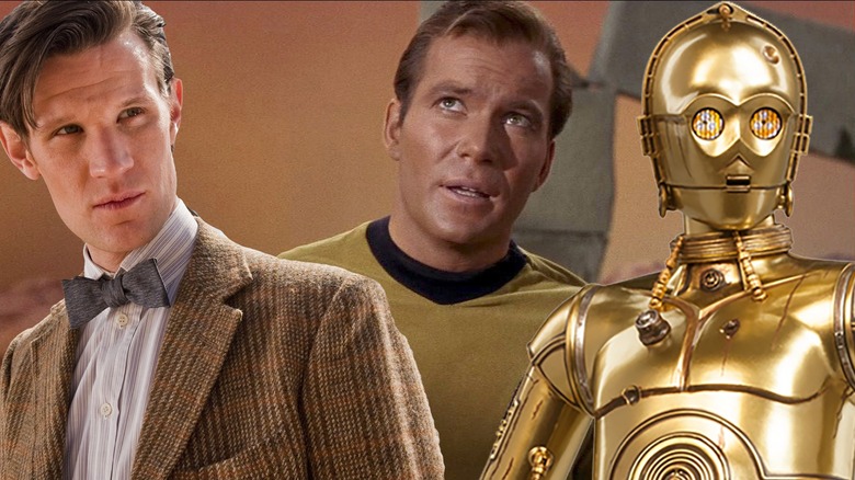 Doctor Who Captain Kirk C-3PO Star Trek  Star Wars