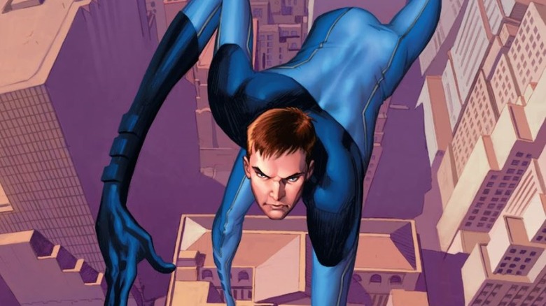 Reed Richards stretching