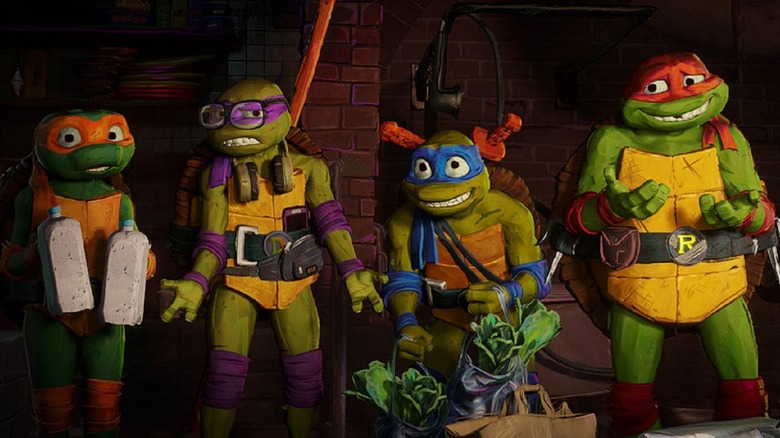 Ninja Turtles standing together