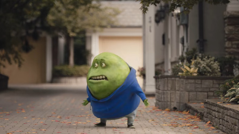 Mr. Mucinex outside 